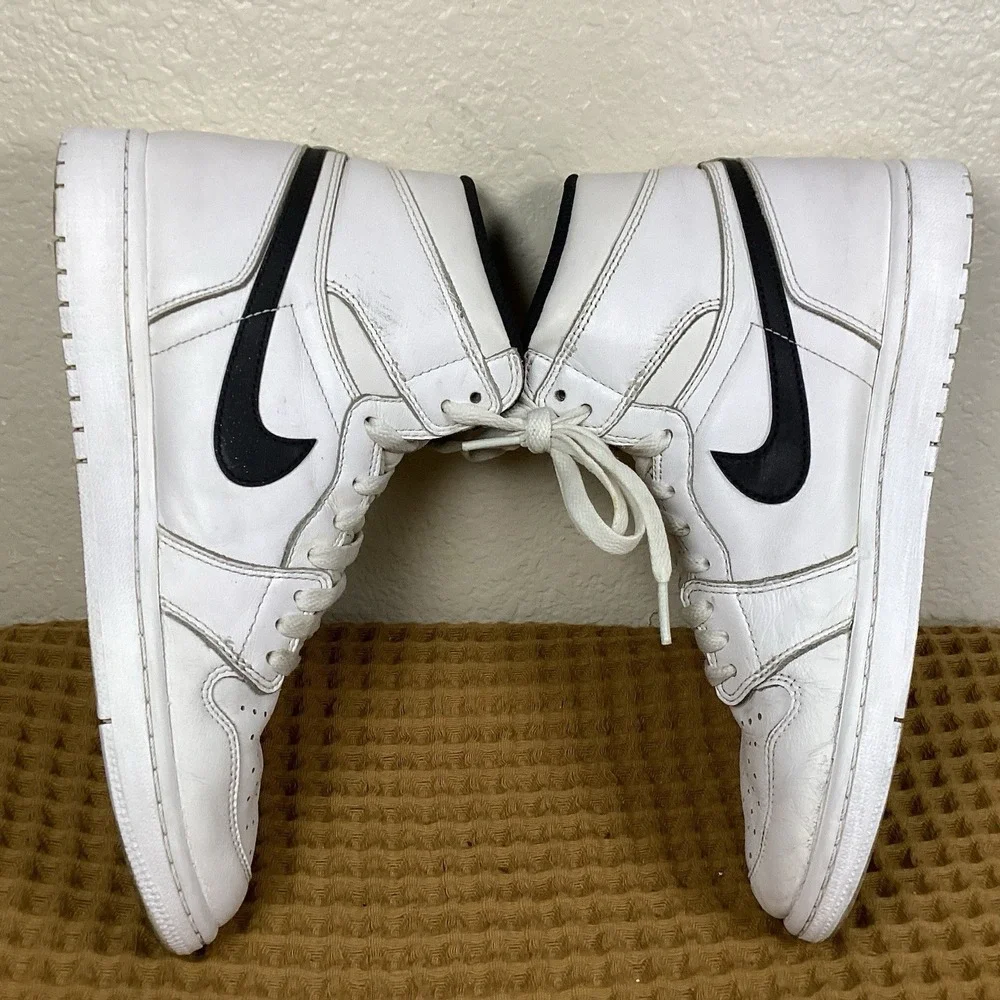 Nike Air Jordan 1 Retro High OG Mens Sz 9 Yin Yang White Black 2016 555088-102